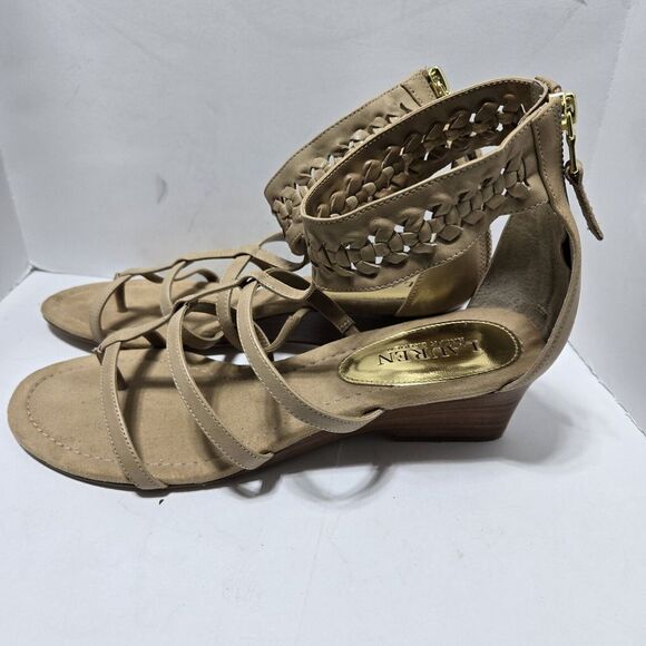 Ralph Lauren 100% leather upper "Meira" sandal Size 10B MSRP $129‎ - Picture 5 of 14